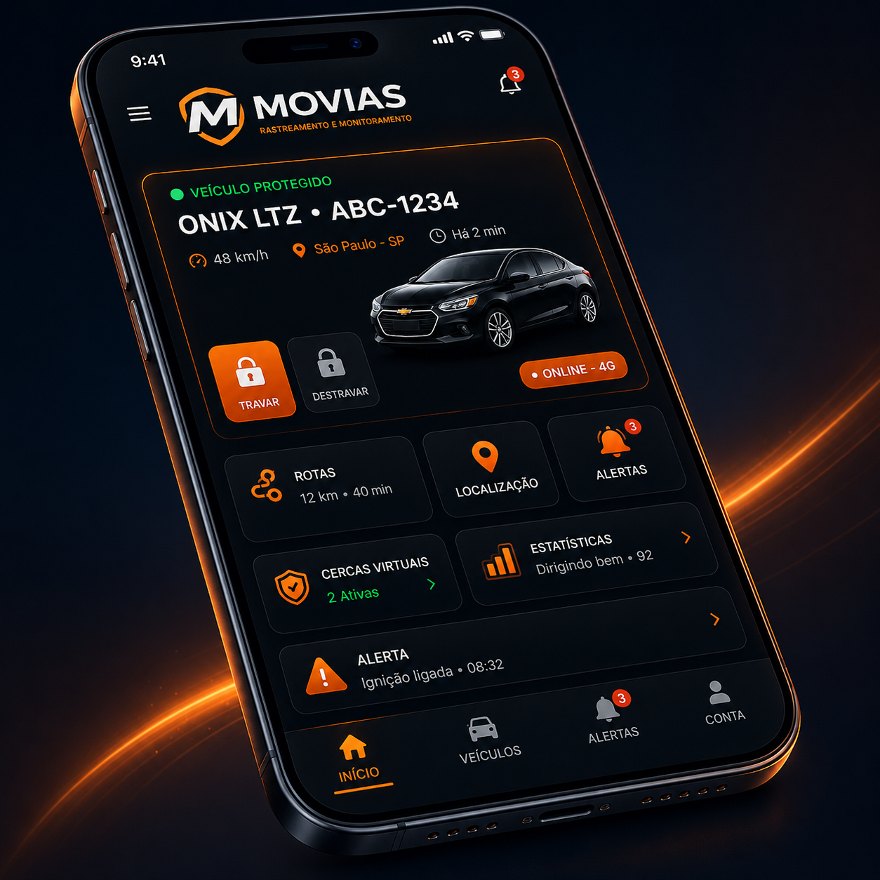 Aplicativo Movias Rastreamento